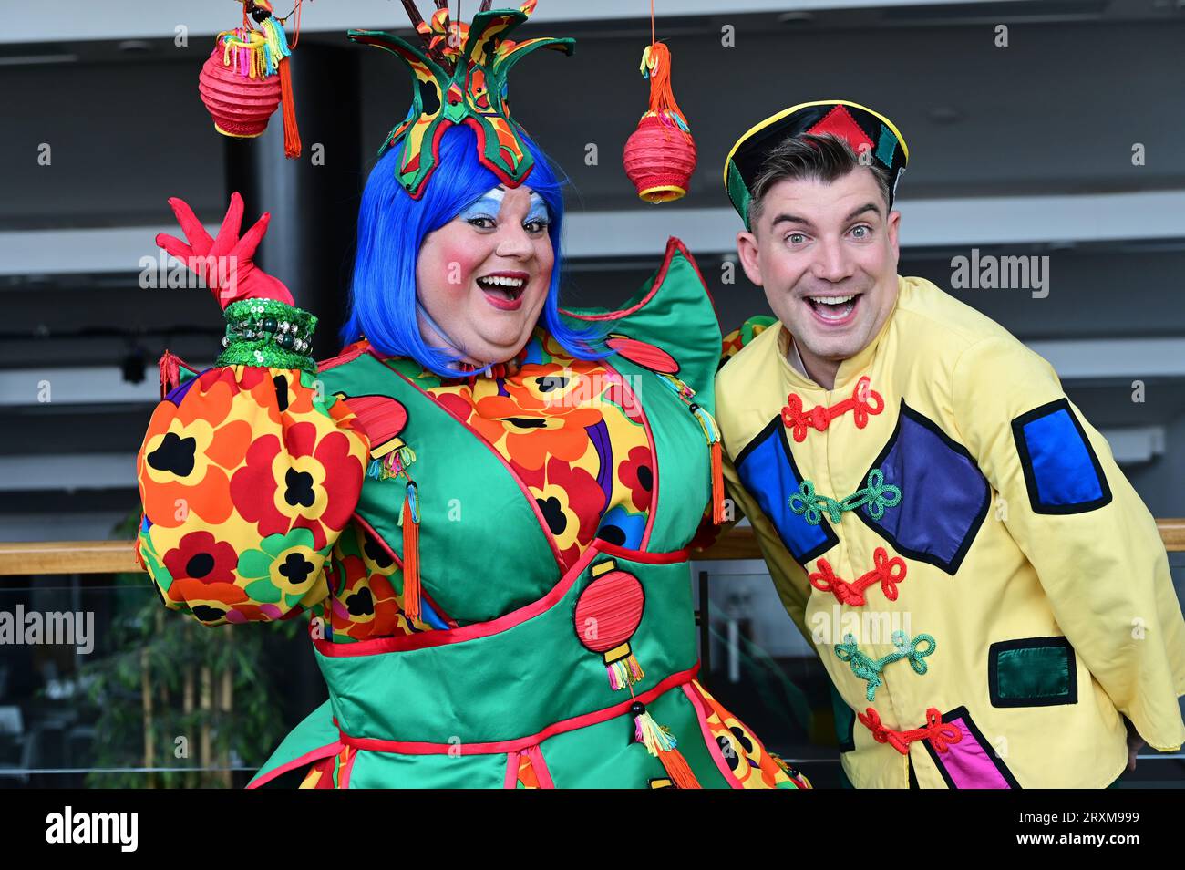 London, Großbritannien. September 2023 26. Fotoruf: Aladdin mit Castings Richard J Hunt, Charlie Guest in Fairfield Halls, Park ln, Croydon. Kredit: Siehe Li/Picture Capital/Alamy Live News Stockfoto