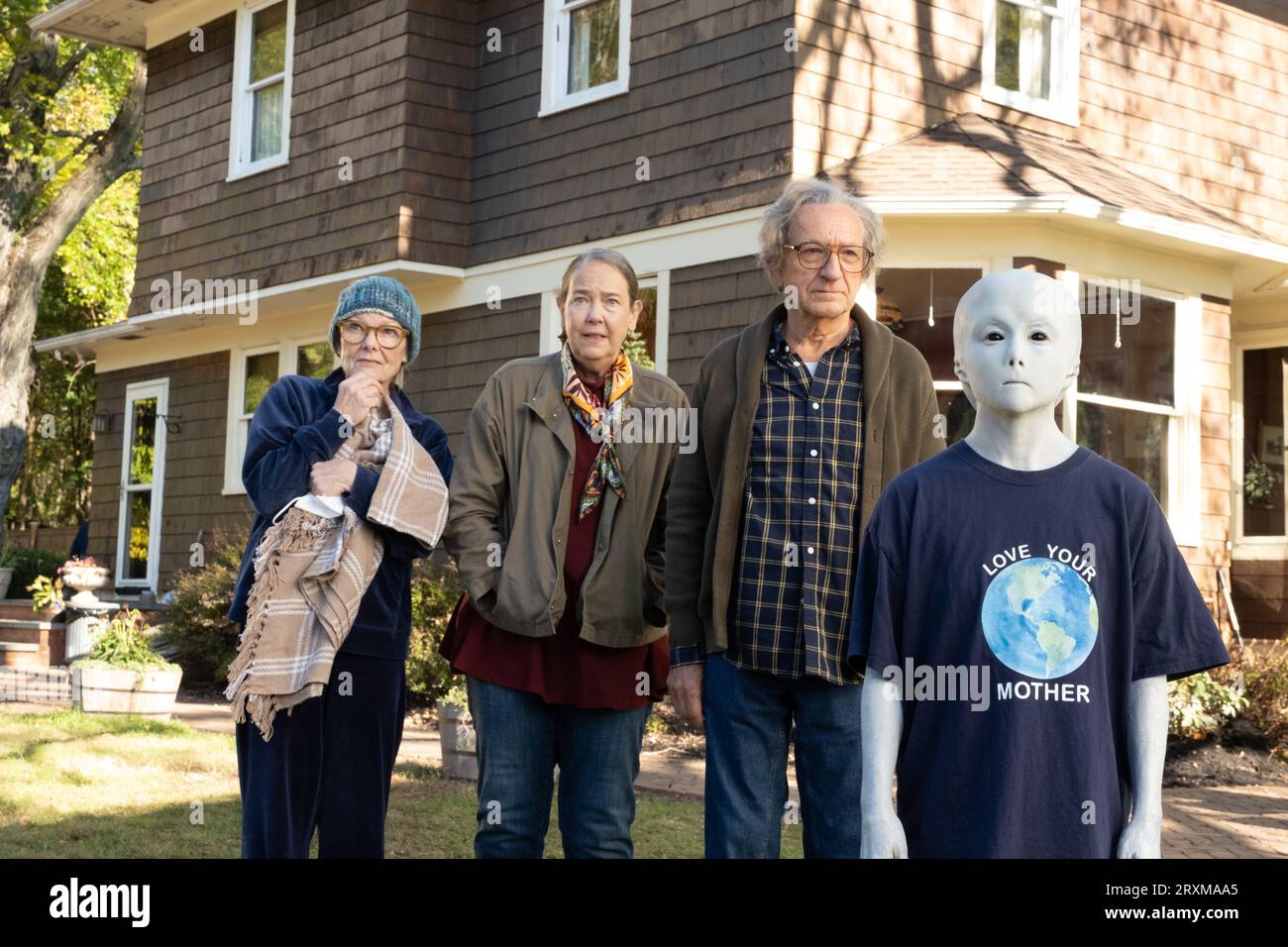 Jules Jane Curtin, Harriet Sansom Harris, Jade Quon Und Ben Kingsley Stockfoto