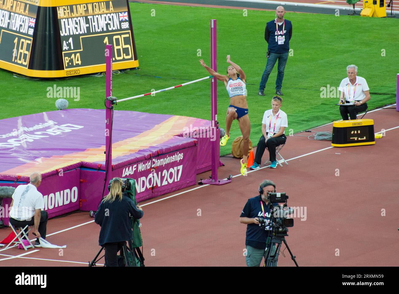 Katerina Johnson-Thompson - Frauen-Hochsprung - London 2017 Leichtathletik-Weltmeisterschaft Stockfoto