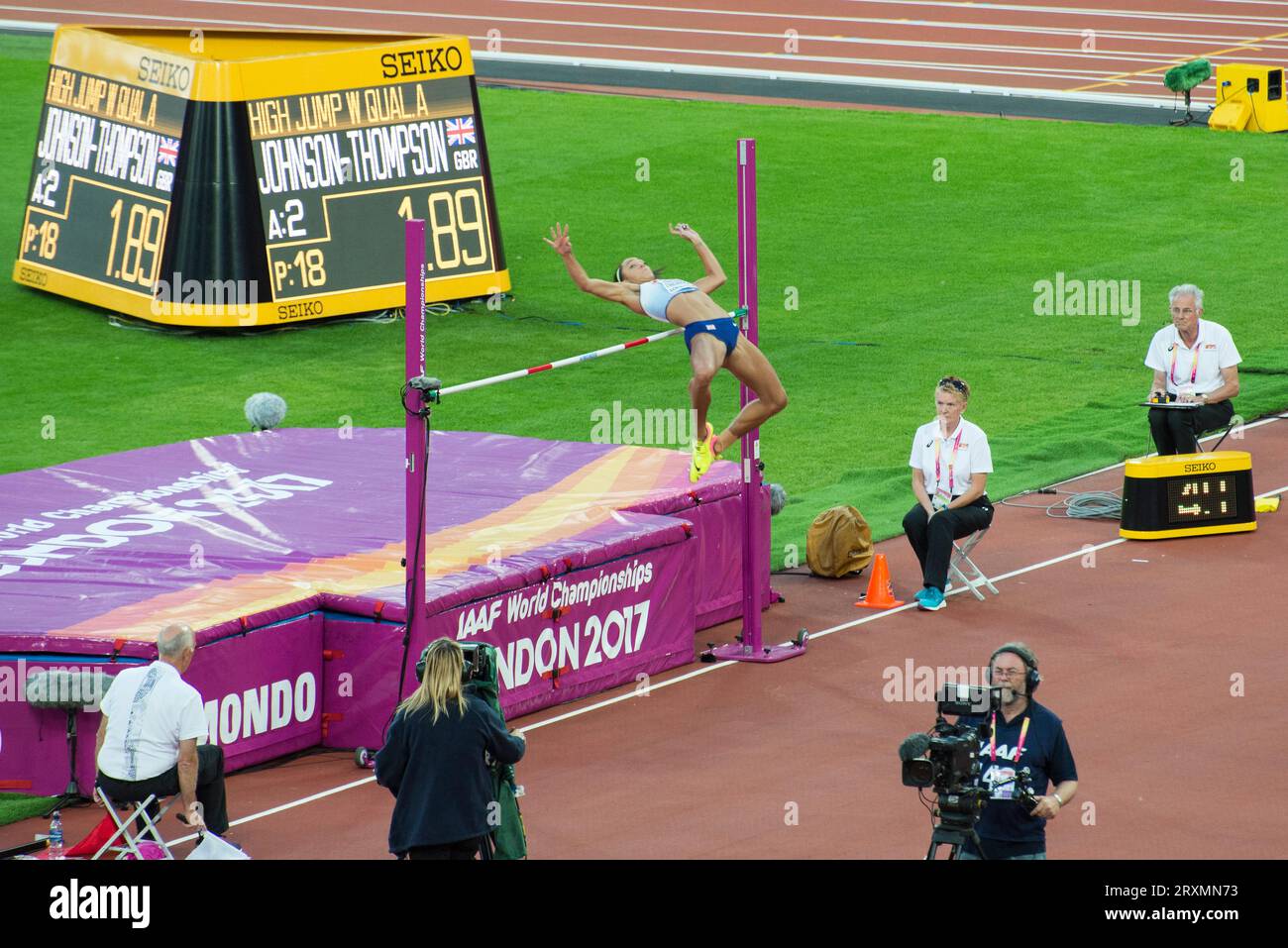 Katerina Johnson-Thompson - Frauen-Hochsprung - London 2017 Leichtathletik-Weltmeisterschaft Stockfoto