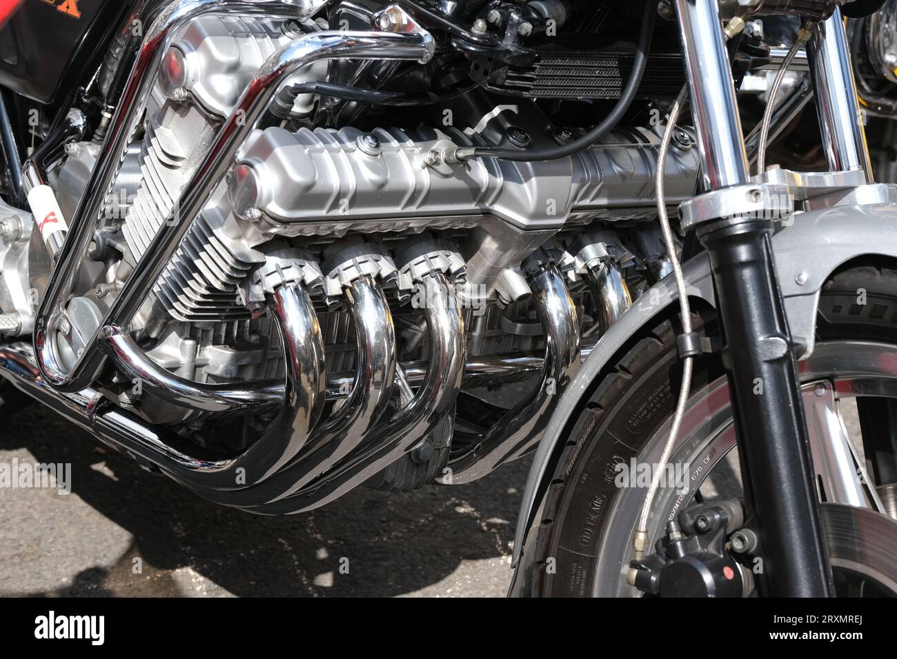 Honda CBX 6-Zylinder-Motorrad Stockfoto