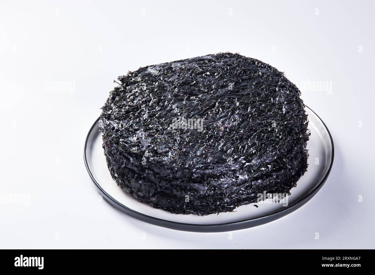 Nori verlässt. Knusprige getrocknete Algen. Traditionelle chinesische Küche, getrocknete Lavas Stockfoto
