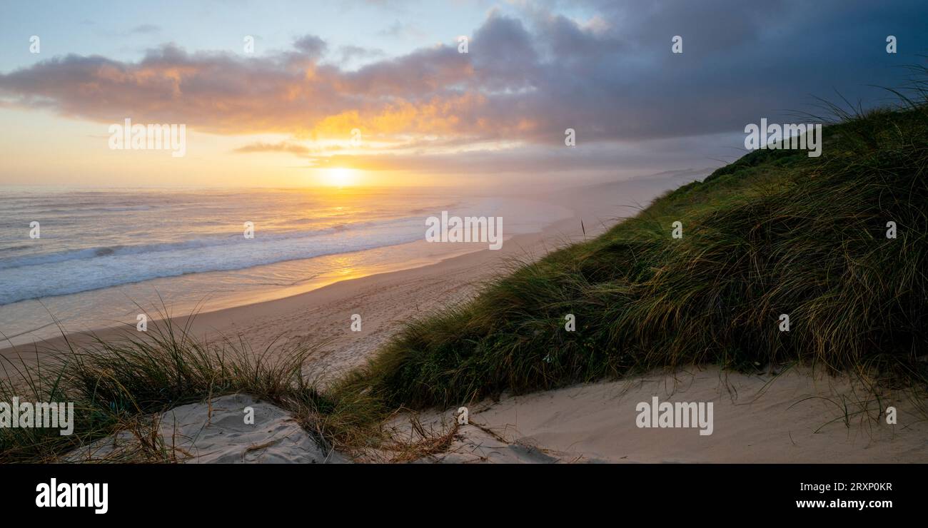 Sardinia Bay Beach bei Sonnenuntergang, Port Elizabeth, Ostkap, Südafrika Stockfoto
