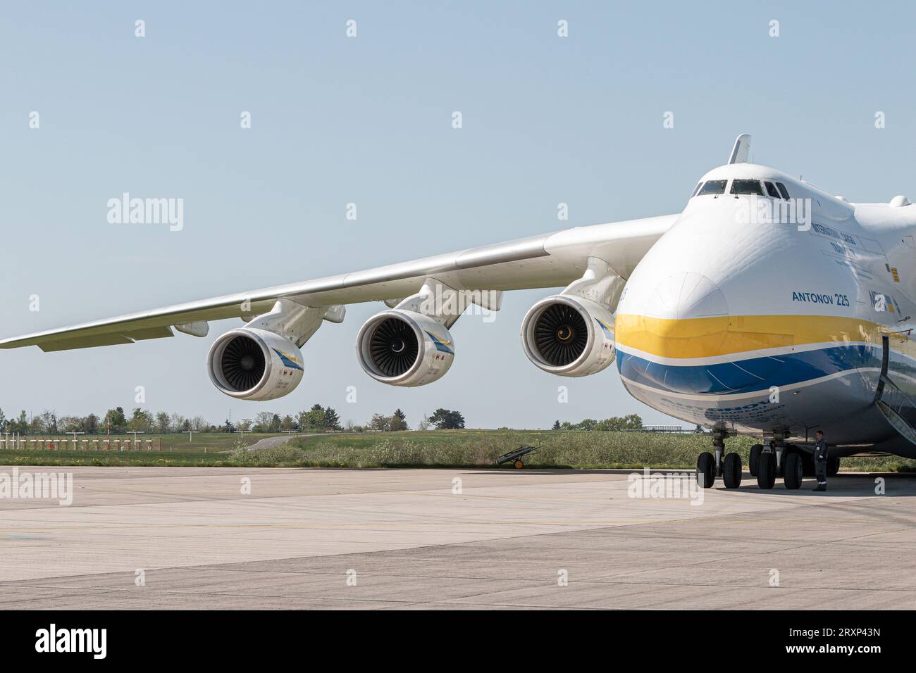 Antonov AN-225 Mriya, ILA Berlin Air Show, Berlin - 27. April 2018 Stockfoto