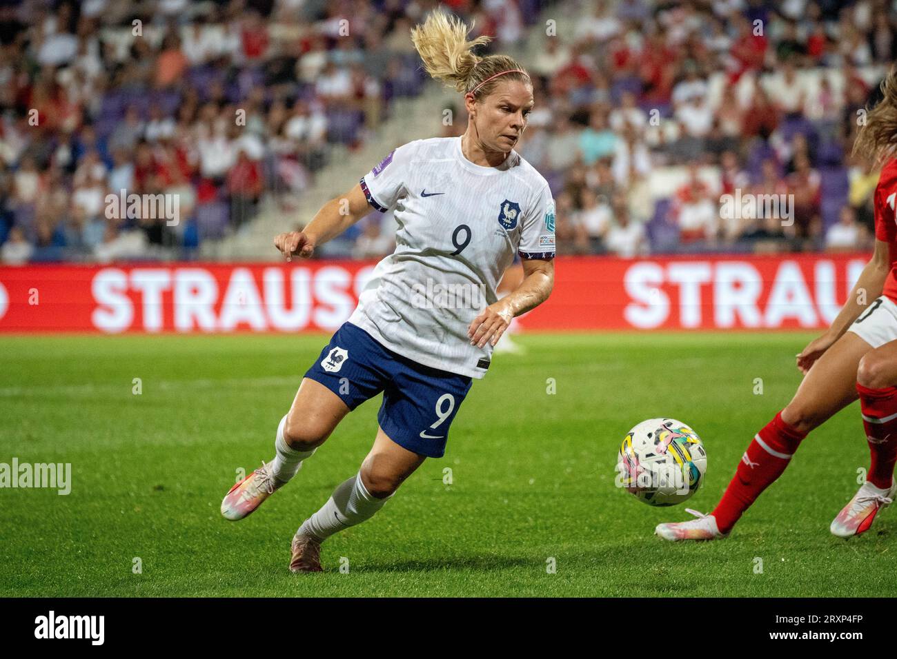 Wien, Österreich. 26. September 2023. Österreich - Frankreich FIFA Women’s Nation League 2023/24 Fußballspiel, erste Hälfte ©Andreas Stroh / Alamy Live News Stockfoto