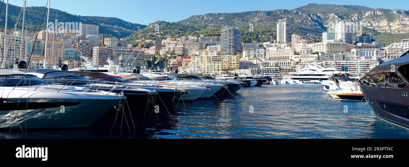 Monte Carlo, Monaco - 27. September 2023: Monaco Yacht Show Atmosphäre mit Yachten. Sea View, Yachten, Mandoga Media Germany Monaco Yacht Show 2023 *** Monte Carlo, Monaco 27. September 2023 Monaco Yacht Show Atmosphäre mit Yachten Sea View, Yachten, Mandoga Media Germany Monaco Yacht Show 2023 Credit: Imago/Alamy Live News Stockfoto