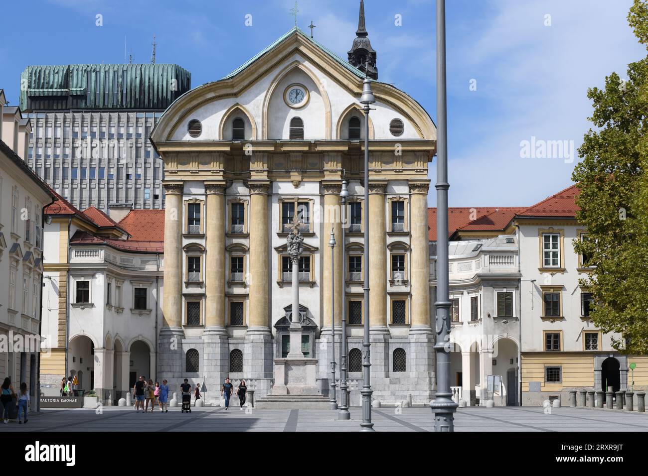 Ljubljana: Kongressplatz (Kongresni trg). Slowenien Stockfoto