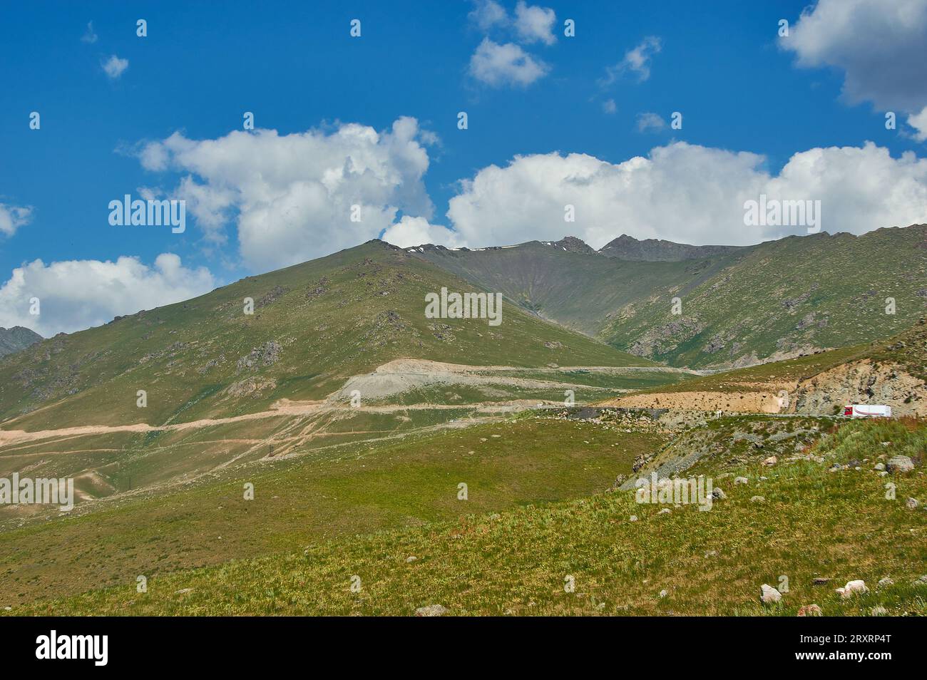 Suusamyr Tal, Berglandschaft. Kirgisistan. Stockfoto