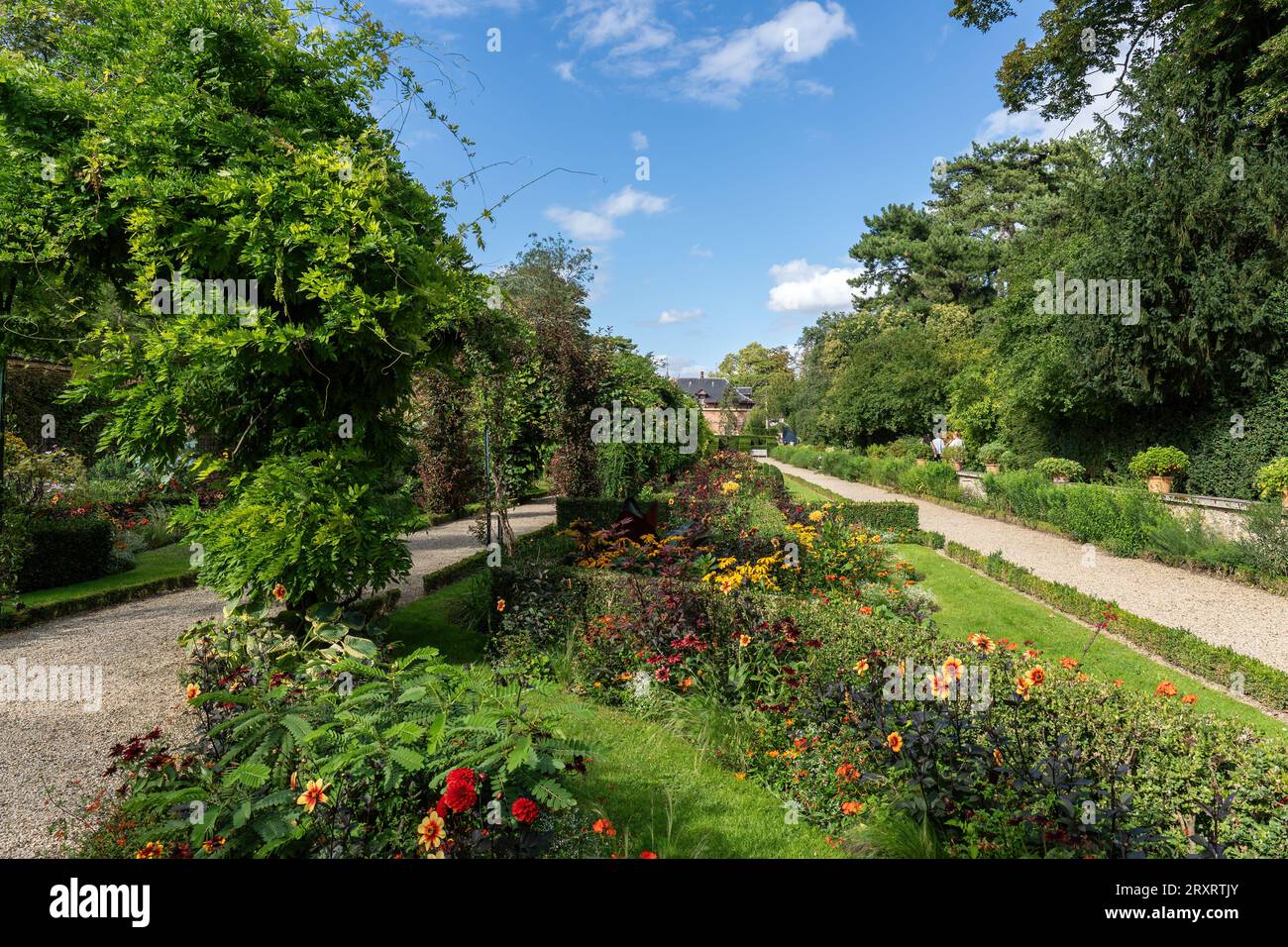 Bagatelle Garden Arkaden in Paris - Frankreich Stockfoto