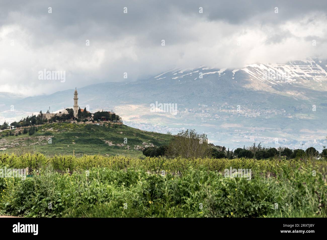 Wunderschöne Landschaft im Bekaa-Tal, Libanon Stockfoto