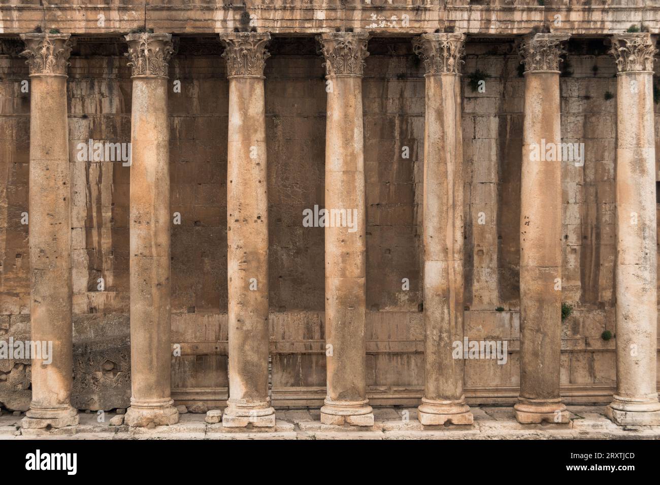 Baalbek Ruinen, Libanon Stockfoto