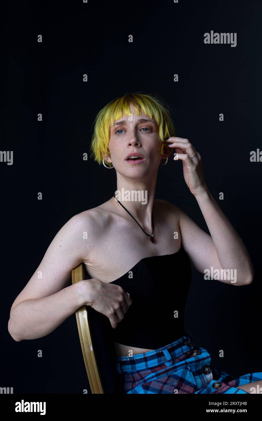 Ingrid Garcia Jonsson posiert beim 71. San Sebastian International Film