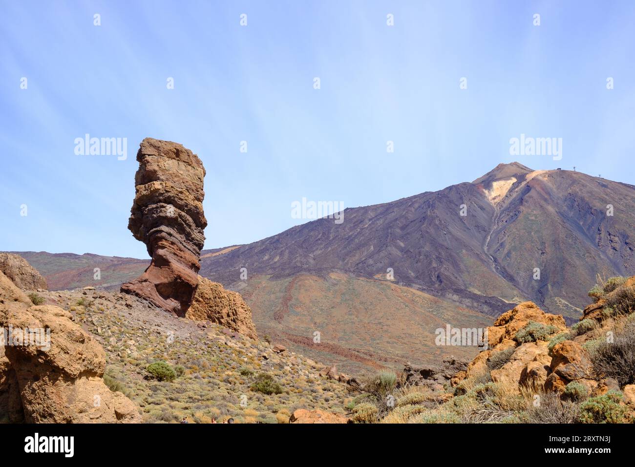 Roque Cinchado und Teide Vulkan, Teneriffa, Spanien Stockfoto