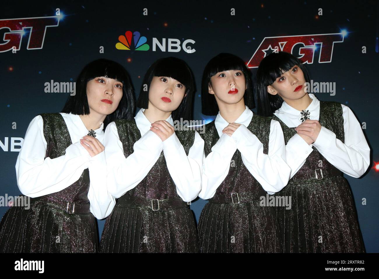 LOS ANGELES - SEP 26: Avantgardey bei der America's Got Talent Staffel 18 Finale Live Show Red Carpet im Hotel Dena am 26. September 2023 in Pasadena, CA (Foto: Katrina Jordan/SIPA USA) Credit: SIPA USA/Alamy Live News Stockfoto