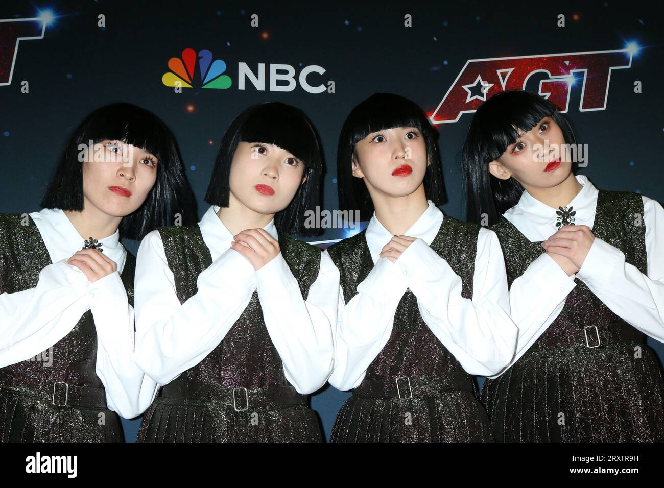 LOS ANGELES - SEP 26: Avantgardey bei der America's Got Talent Staffel 18 Finale Live Show Red Carpet im Hotel Dena am 26. September 2023 in Pasadena, CA (Foto: Katrina Jordan/SIPA USA) Credit: SIPA USA/Alamy Live News Stockfoto