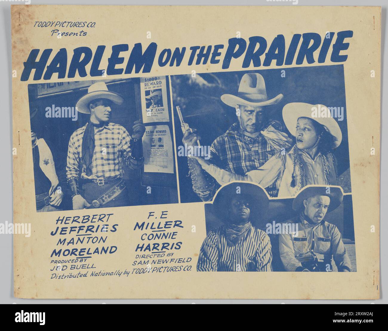 Lobby Card für Harlem on the Prairie 1937 Stockfoto