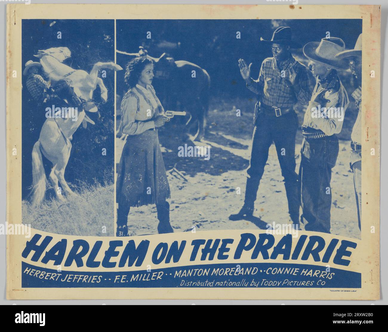 Lobby Card für Harlem on the Prairie 1937 Stockfoto