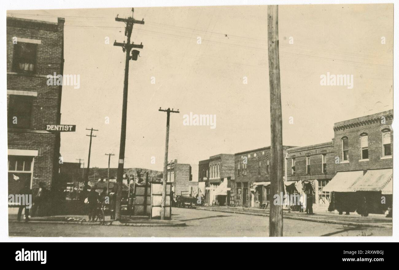 Foto: North Greenwood Avenue in Tulsa, Oklahoma 1916-1921 Stockfoto