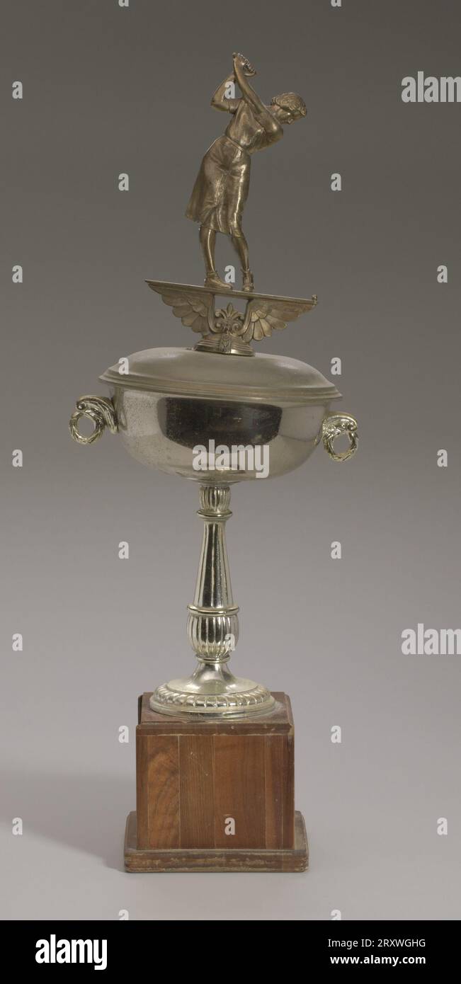 Trophäe für den Golfer Ethel Funches 1968 Stockfoto