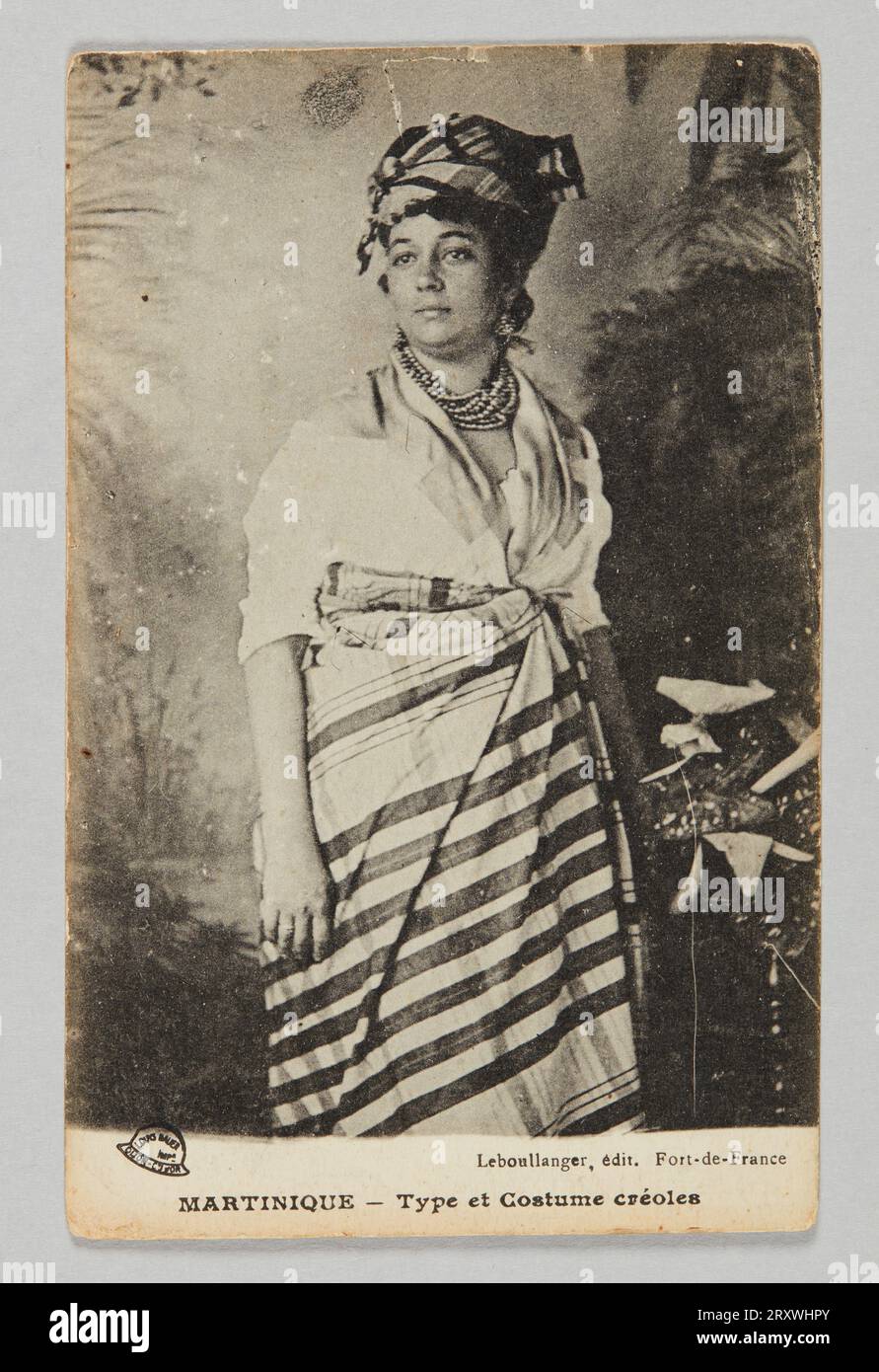 MARTINIQUE - Typ et Kostüm Créoles ca. 1920 Stockfoto