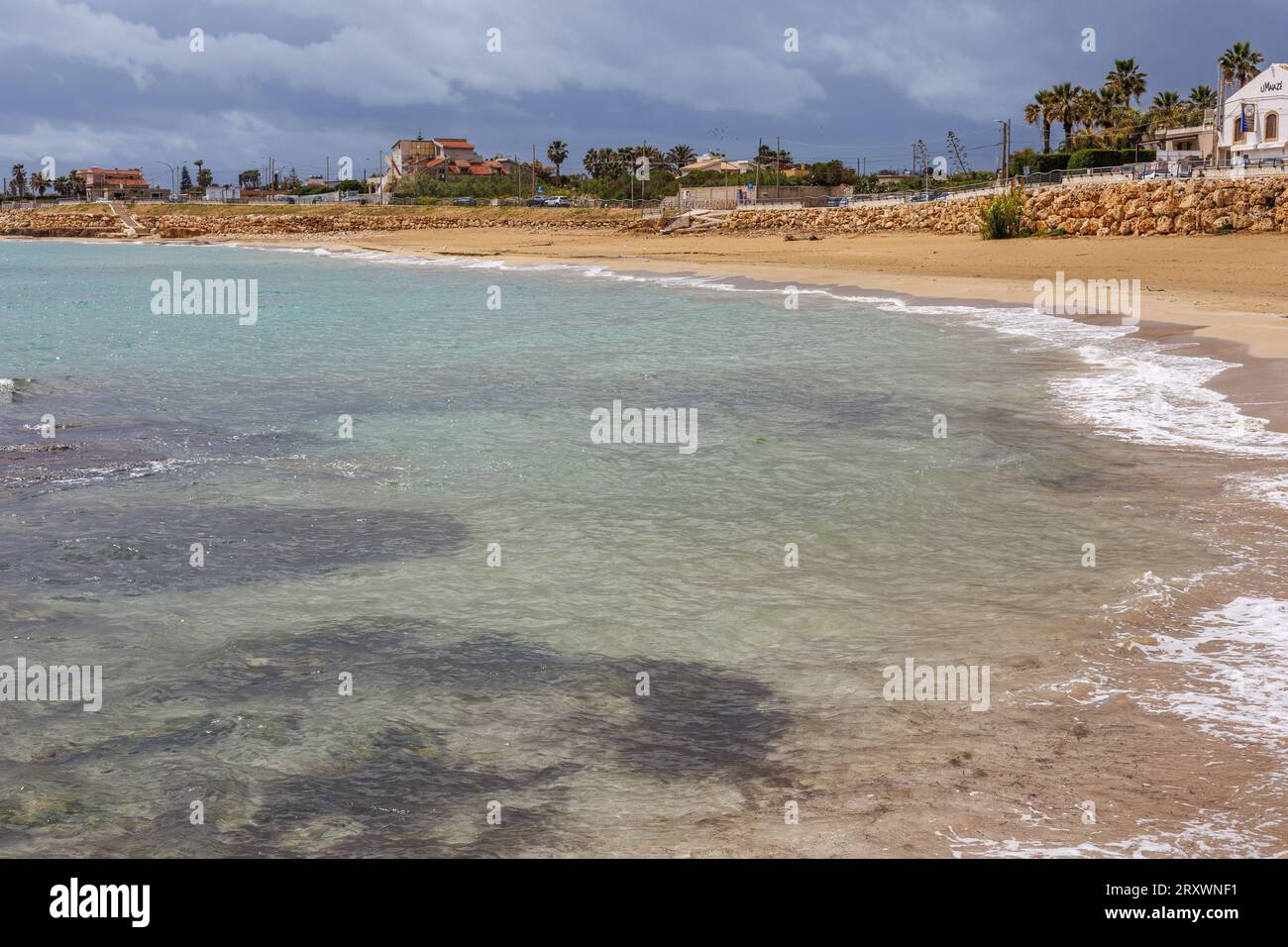 Marina di Avola im Bezirk Syrakus auf der Insel Sizilien, Italien Stockfoto