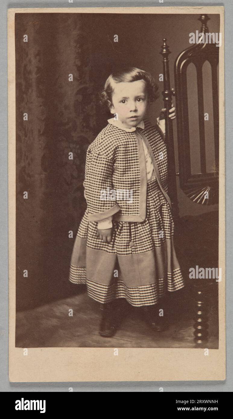 Carte-de-visite von Hubert Gideon Welles in einem von Elizabeth Keckley 1862 genähten Outfit; gedruckt 1865 Stockfoto