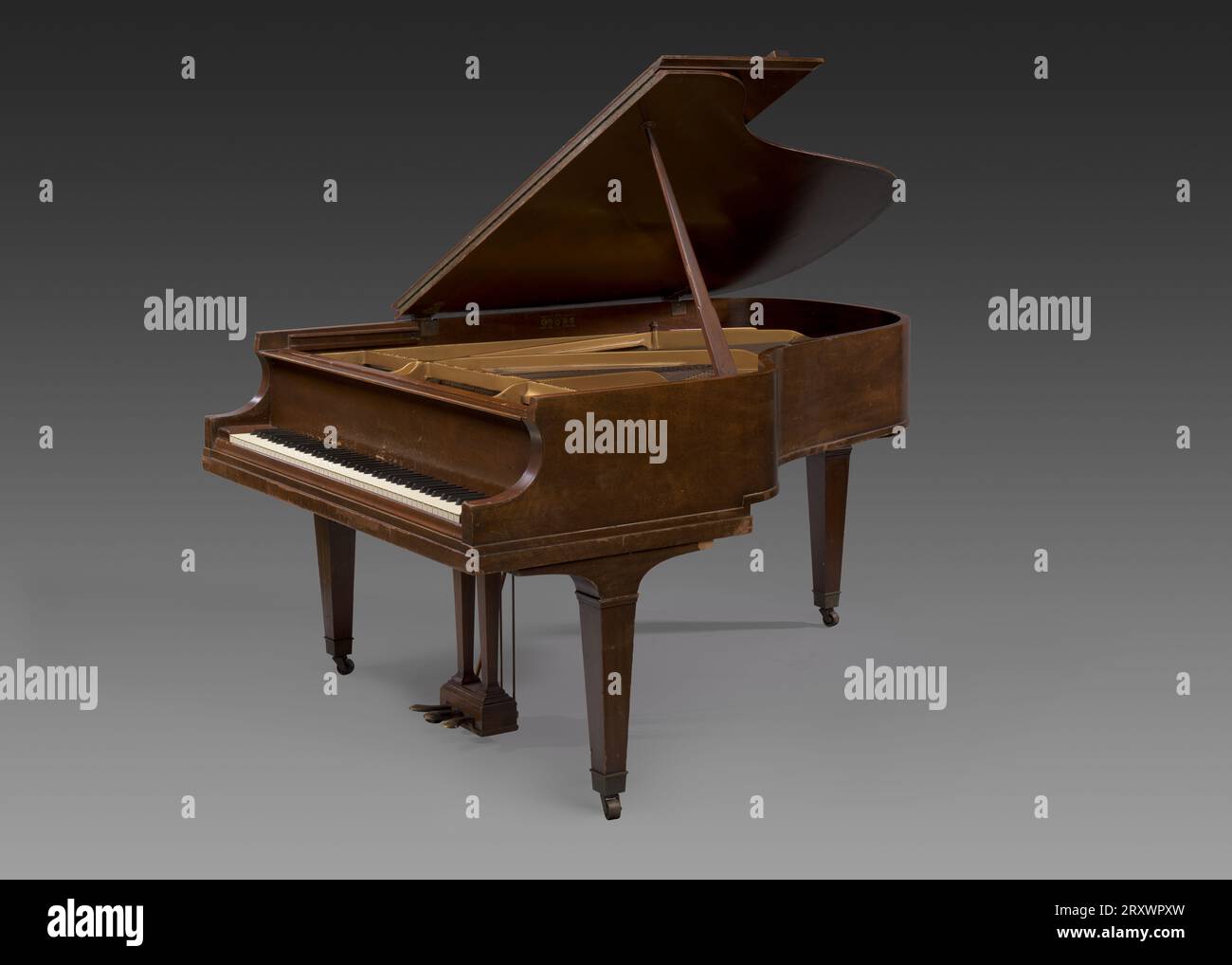 Grand Piano gehört und wird von Thelonious Monk 1962 verwendet Stockfoto
