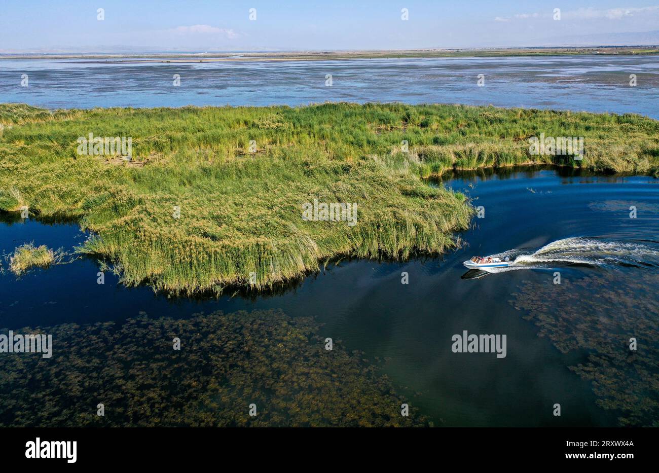 (230927) BAYANNUR, 27. September 2023 (Xinhua) dieses Luftbild