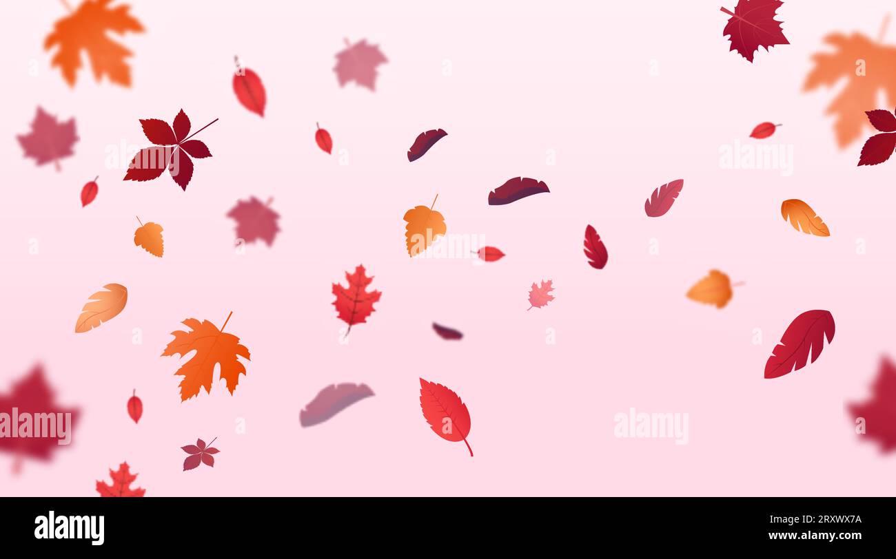 Herbstliches Laub. Vektorillustration. Stock Vektor