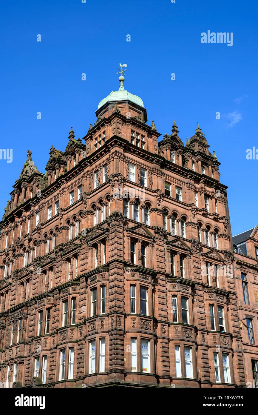 Ornate Connal Building in der West George Street, Glasgow, Schottland, Großbritannien, Europa Stockfoto