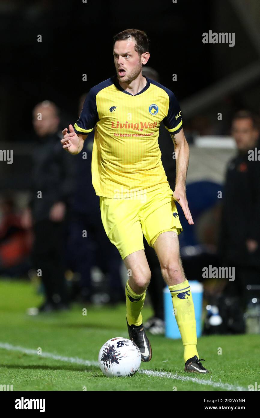 Solihull Moors' Richard Stearman während des Spiels der Vanarama National League zwischen Hartlepool United und Solihull Moors im Victoria Park, Hartlepool am Dienstag, den 26. September 2023. (Foto: Mark Fletcher | MI News) Stockfoto