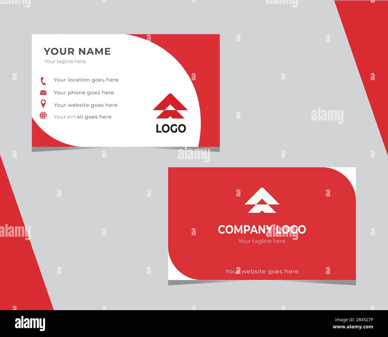 Moderne Visitenkarte Stock Vektor