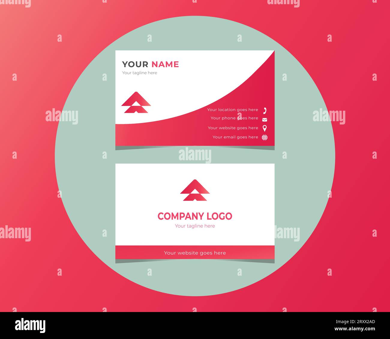 Moderne Visitenkarte Stock Vektor