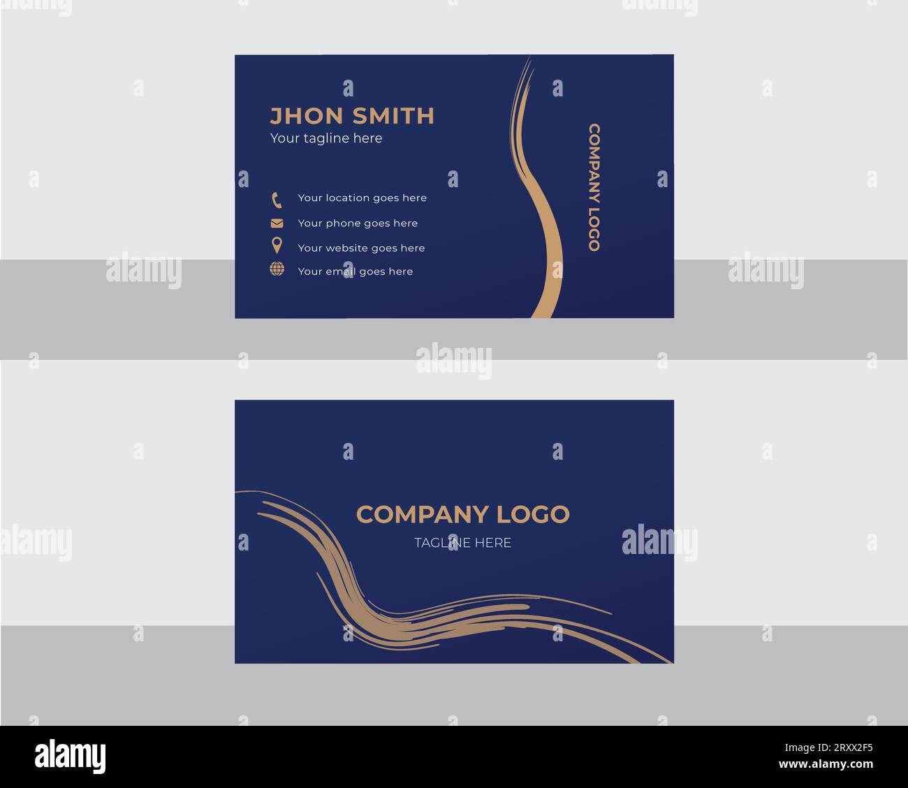 Moderne Visitenkarte Stock Vektor