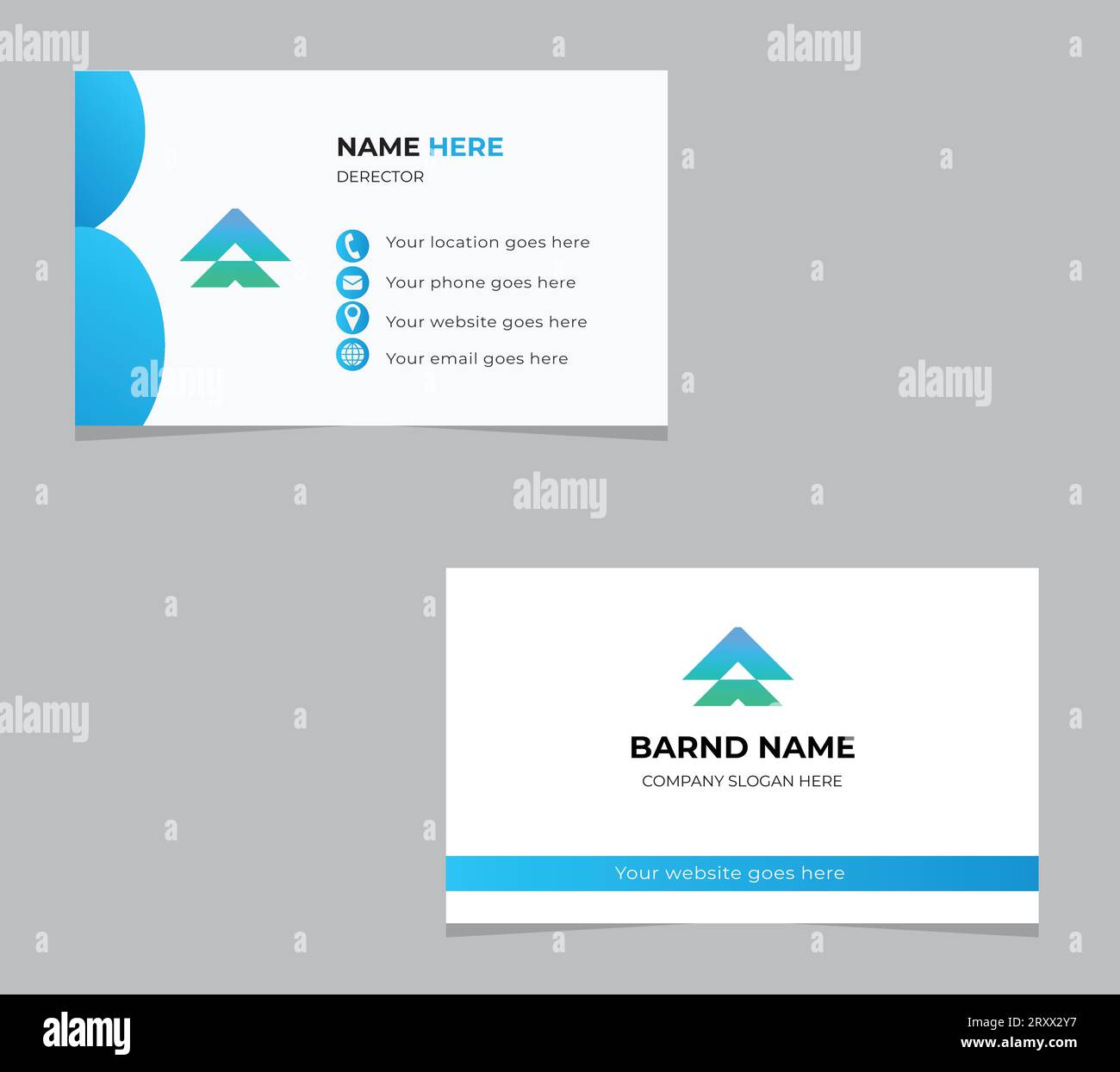 Moderne Visitenkarte Stock Vektor