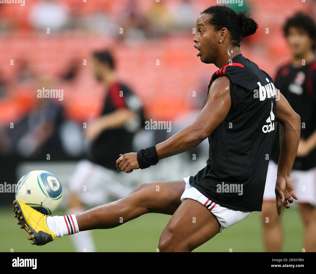 Ronaldinho gewann in einem Freundschaftsspiel gegen D.C. United im RFK Stadium am 26 2010. Mai in Washington United mit 3:2. Stockfoto