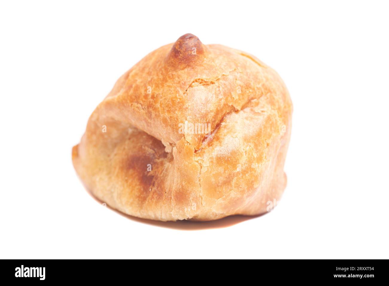 Indische Samosa isoliert auf weißem Hintergrund Stockfoto