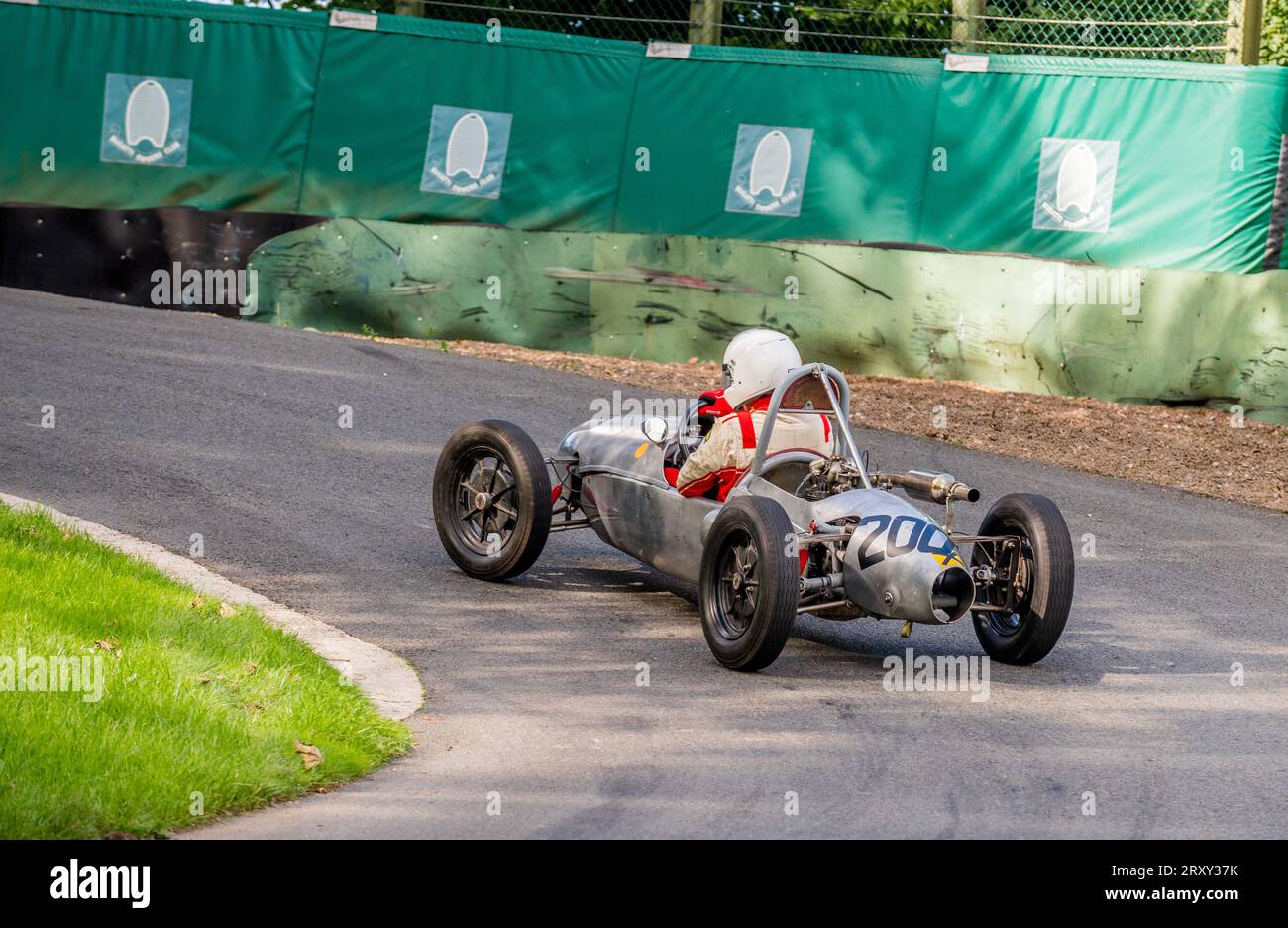 Der Vintage Sports Car Club, V.S.C.C. Prescott Speed Hill Climb Event, Prescott Hill, Gotherington, Gloucestershire, England, Großbritannien, September 2023. Stockfoto