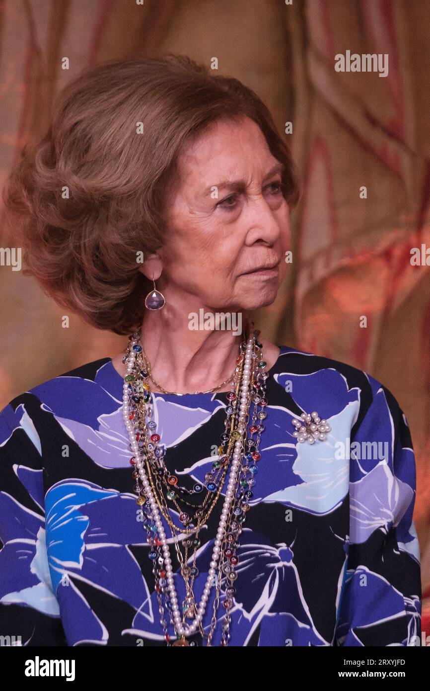 Königin Sofia von Spanien anlässlich der Eröffnung des Gipfels der