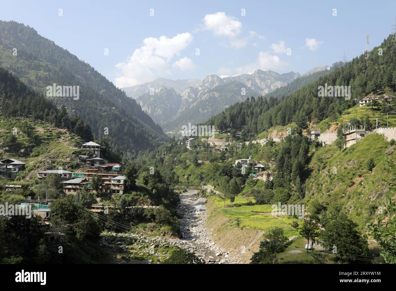 Die Landschaft des SWAT-Tals in Pakistan Stockfoto