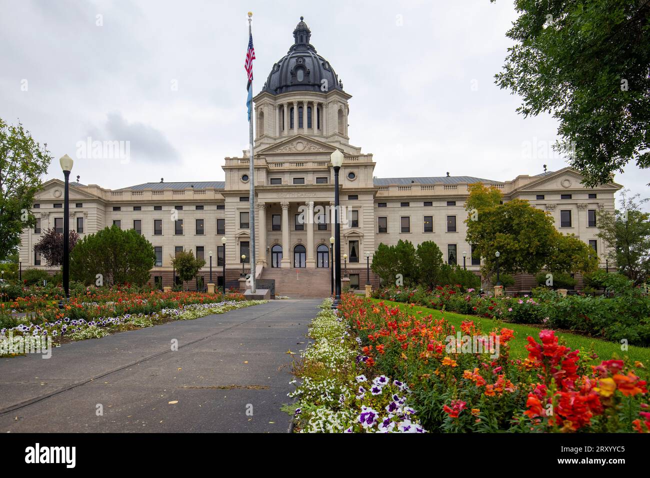 Das South Dakota State Capitol Gebäude in Pierre, South Dakota. Stockfoto