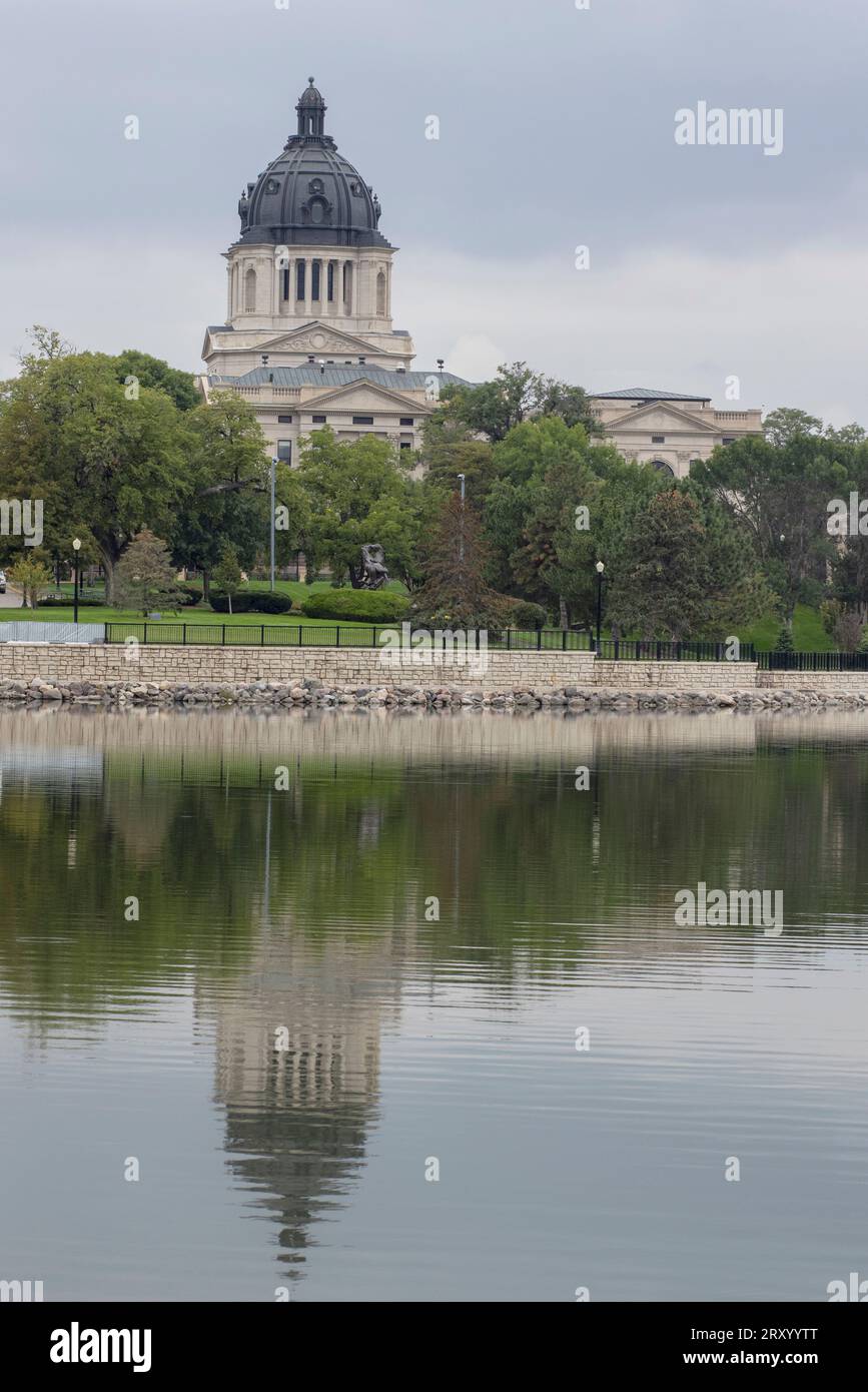 Das South Dakota State Capitol Gebäude in Pierre, South Dakota. Stockfoto