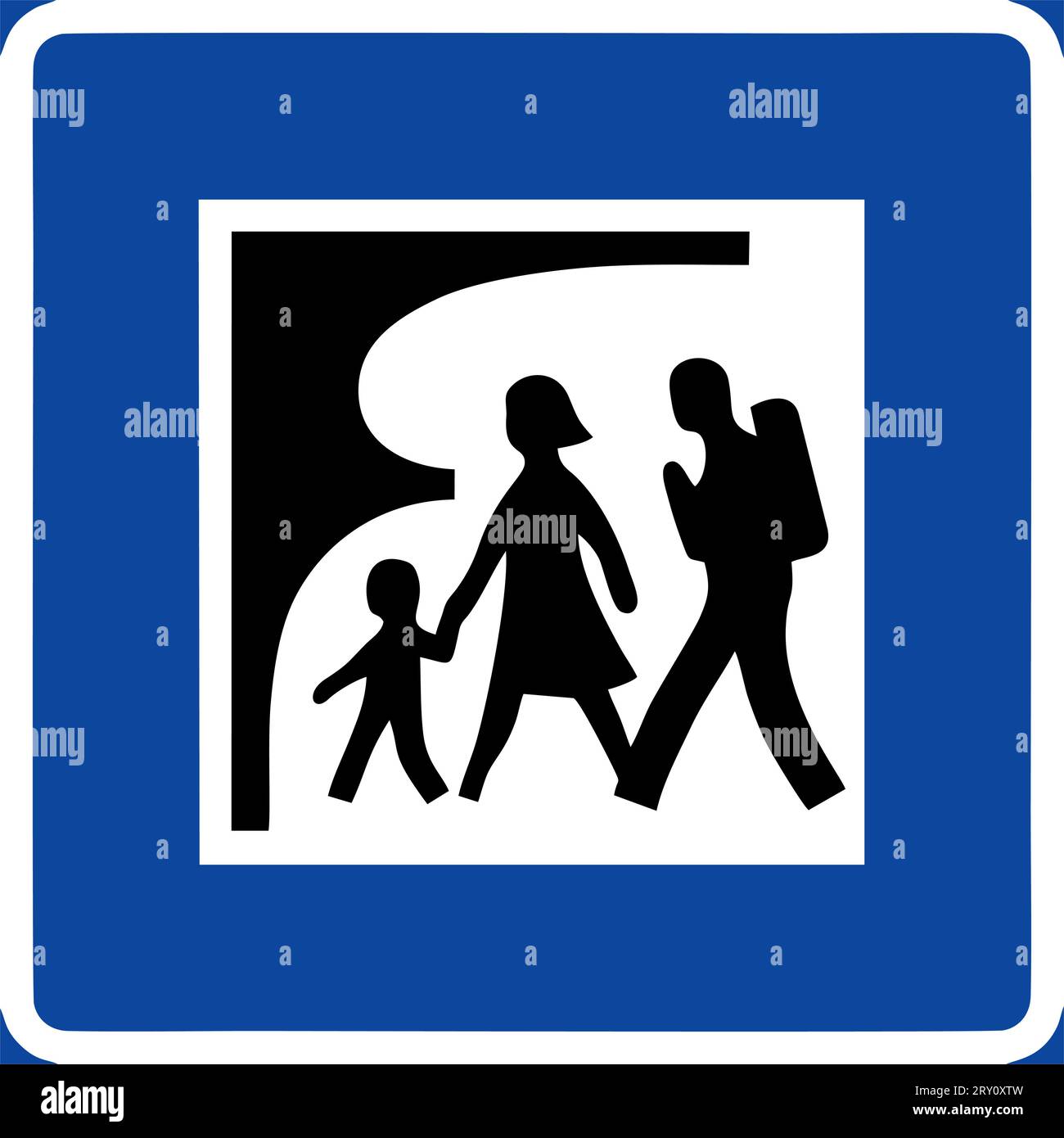 Vsafety Signs 67141 Ax-r "Restricted Access" Warning Building Sign, 1