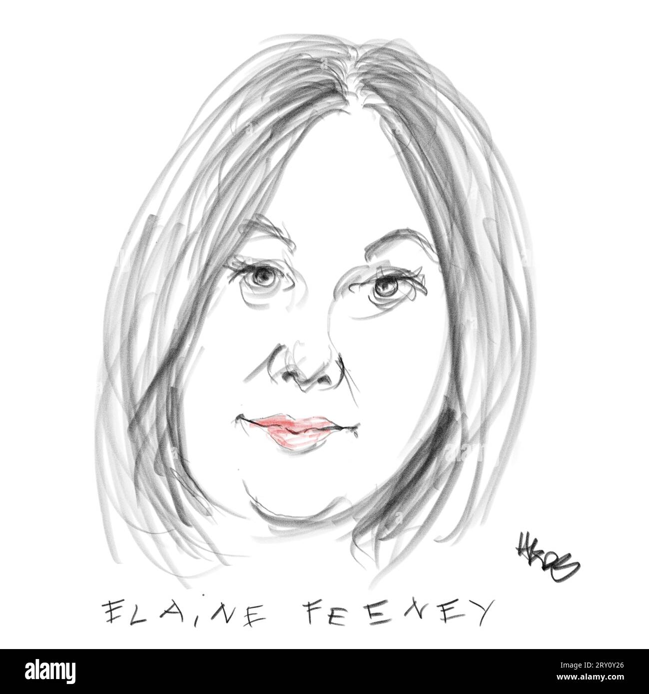 Porträt der Autorin Elaine Feeney Stockfoto