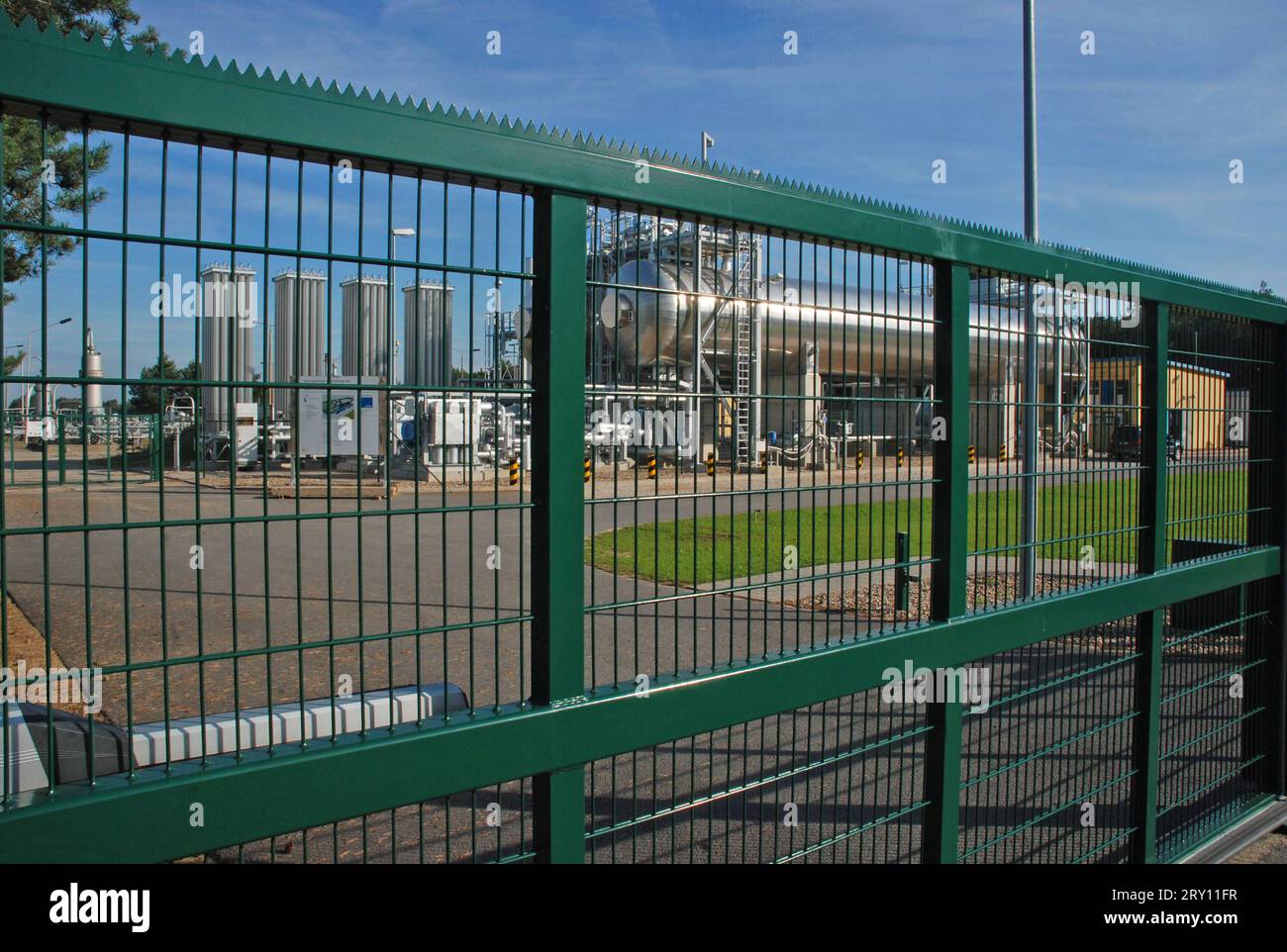 20.08.2010 geplantes CO2 Endlager Deu/SA/Altmark/Maxdorf bei Salzwedel/das geplante CO2 Endlager/Vattenfall und Gaz de France Suez wollen hier in alte Erdgasförderfelder CO2 einlagern/die Bevölkerung wehrt sich gegen diese riskante und umstrittene Technik *** 20 08 2010 geplanter CO2-Speicher Deu SA Altmark Maxdorf bei Salzwedel geplanter CO2-Speicher Vattenfall und Gaz de France Suez wollen wir CO2 hier in alten Erdgasproduktionsfeldern speichern, widersetzt sich die Bevölkerung dieser riskanten und umstrittenen Technologie Stockfoto