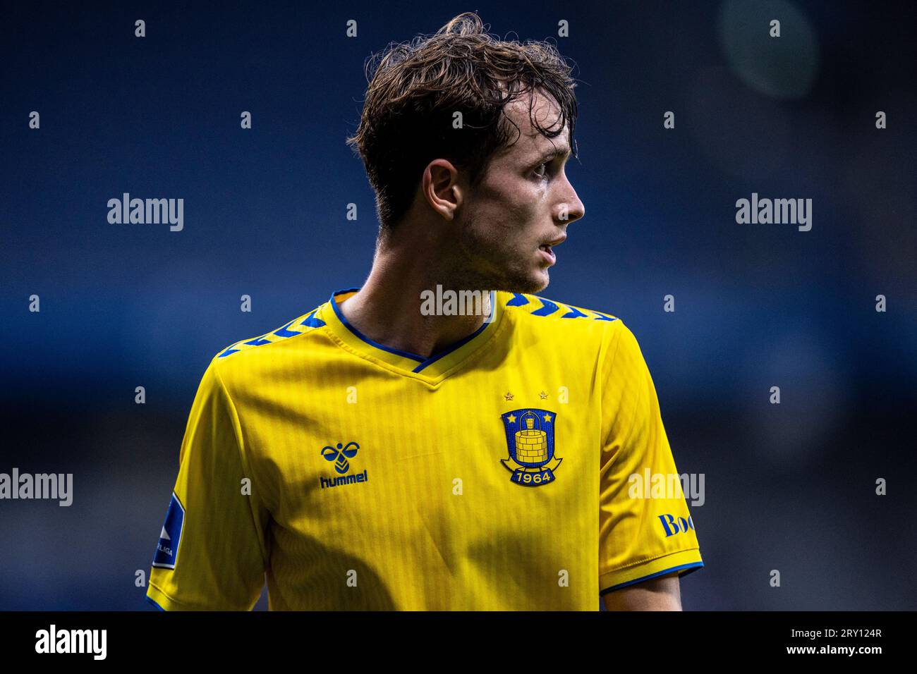 Broendby, Dänemark. 27. September 2023. Haakon Evjen (11) von Broendby, WENN er während des Oddset Pokalen-Spiels zwischen HIK und Broendby IF im Brondby Stadium gesehen wird. (Foto: Gonzales Photo - Teis Markfoged). Quelle: Gonzales Photo/Alamy Live News Stockfoto