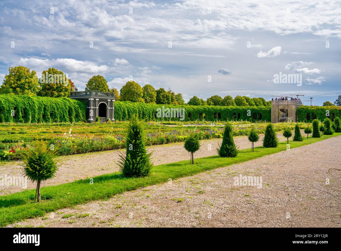 Wiener Schönbrunn Park in der Sommersaison, Österreich. Stockfoto