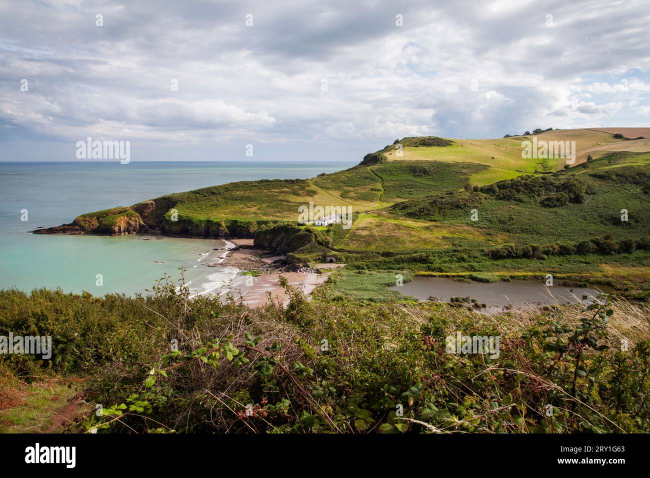 Man Sands Beach Brixham / Kingswear Sommer 2023 Stockfoto