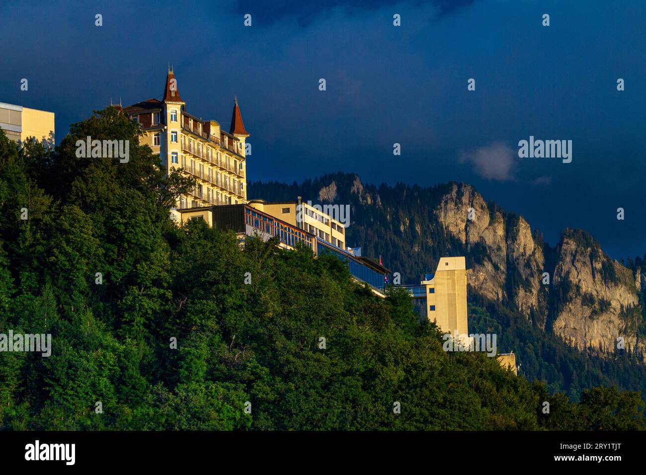 Suisse, Montreux, Kanton Waadt. Glion-Institut für höhere Studien. Internationale Hotelfachschule Stockfoto