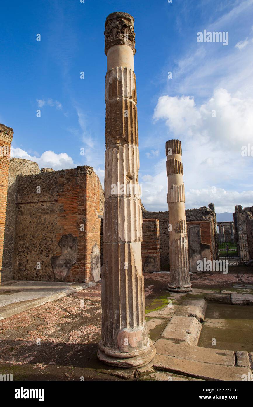 Italien, Kampanien, Pompeji. Stockfoto